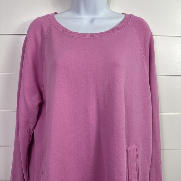 Lilly Pulitzer Luxletic Beachcomber Pullover Sweatshirt Lilac Rose sz XL - Picture 2 of 8